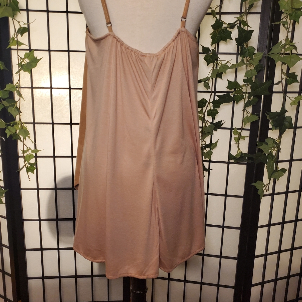 AS by DF Suede Cami Size Large Brown/Tan - Picture 4 of 6